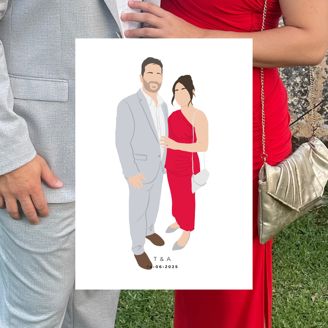 Ilustración Personalizada rápida estilo LIVE ART