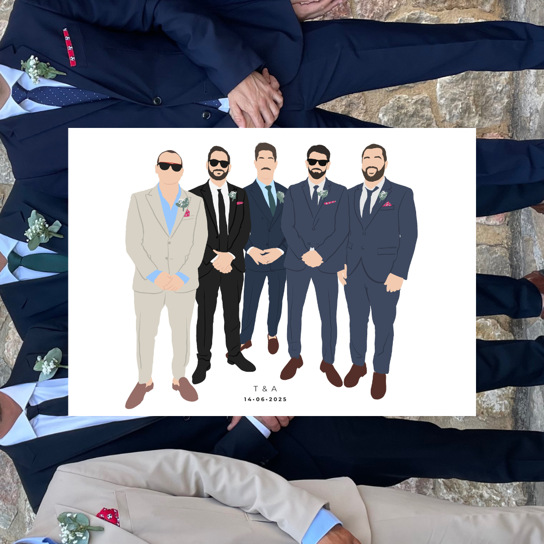 Ilustración Personalizada rápida estilo LIVE ART