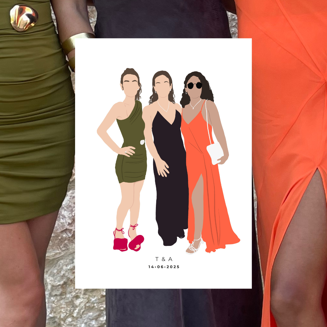 Ilustración Personalizada rápida estilo LIVE ART