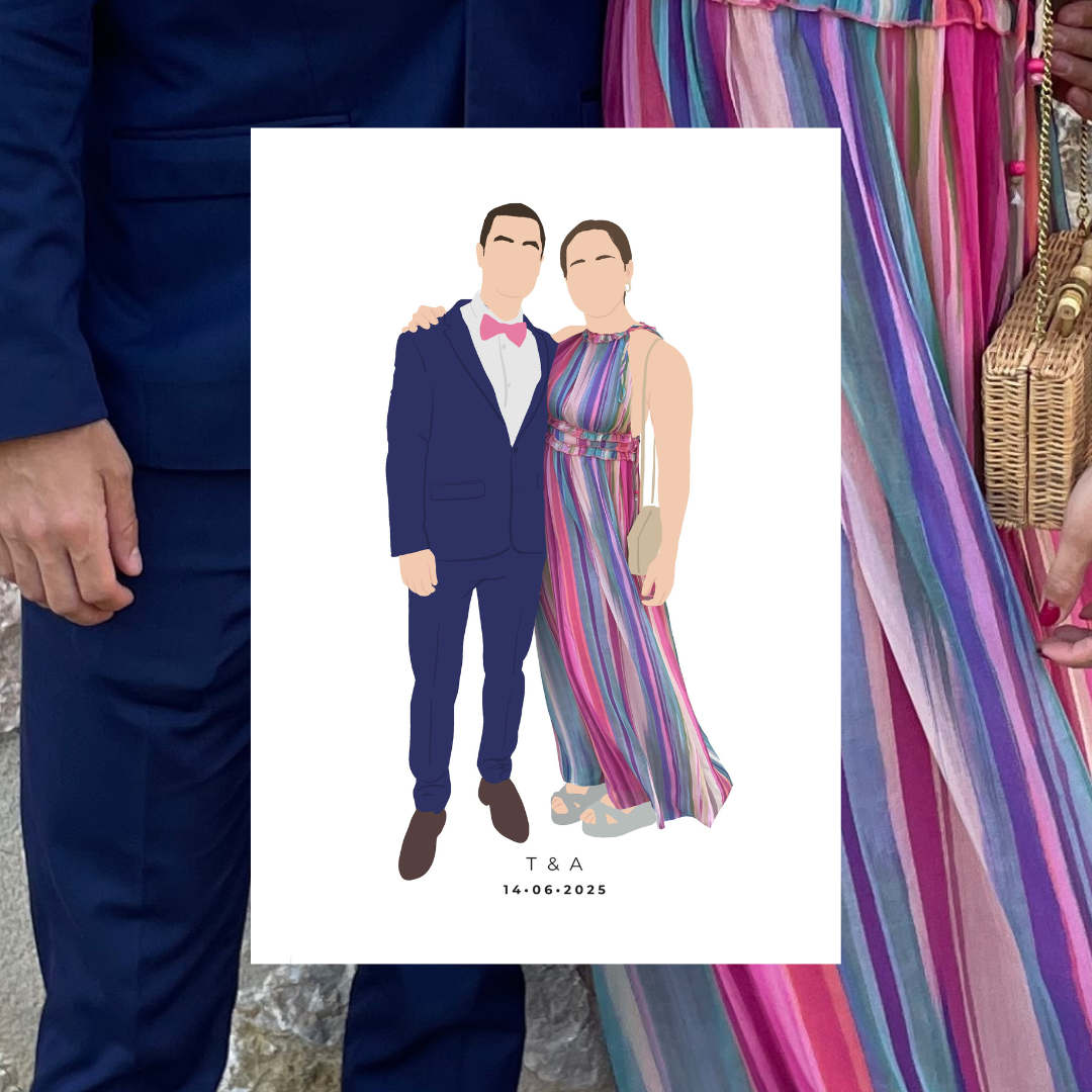 Ilustración Personalizada rápida estilo LIVE ART