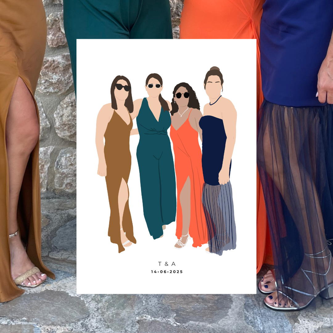 Ilustración Personalizada rápida estilo LIVE ART
