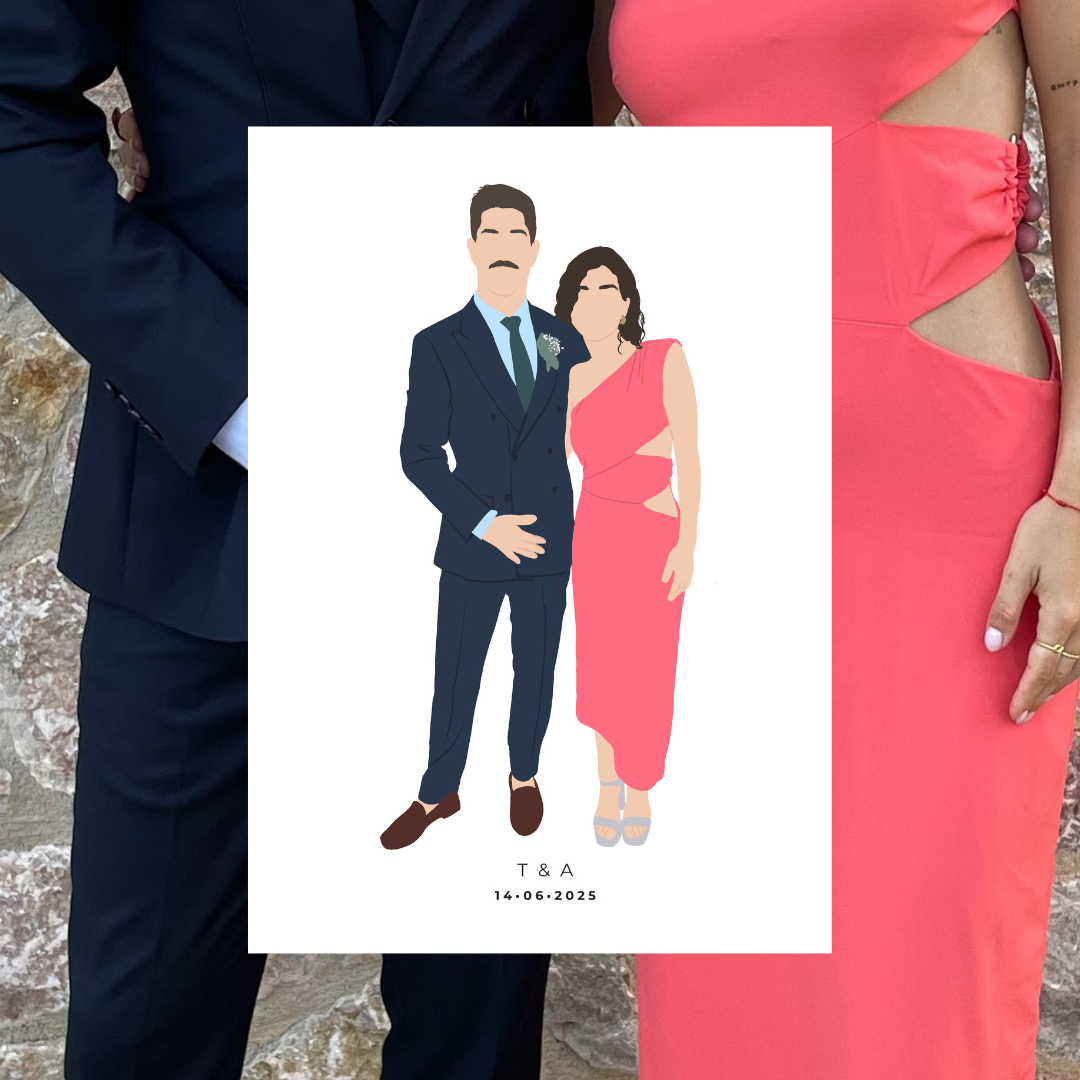 Ilustración Personalizada rápida estilo LIVE ART
