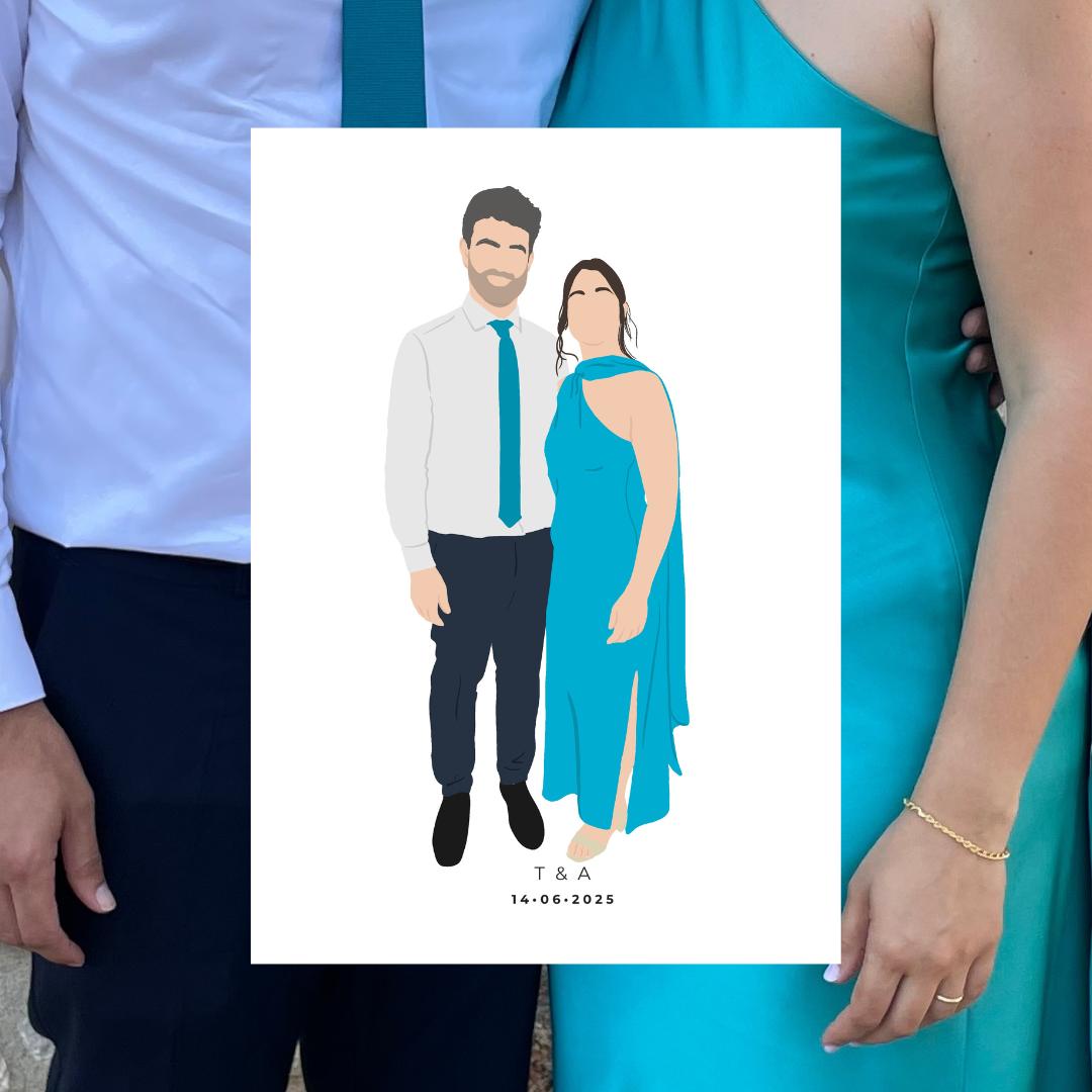 Ilustración Personalizada rápida estilo LIVE ART