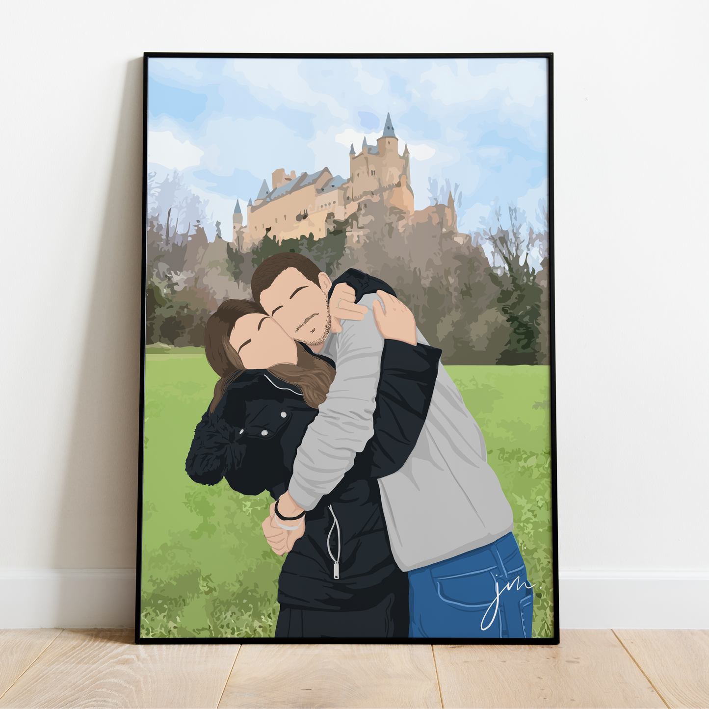 Ilustración personalizada a color CON FONDO