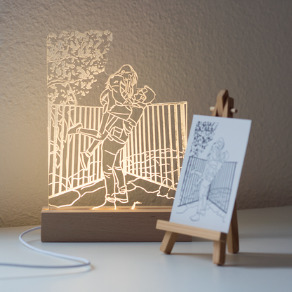 Lámpara ilustrada LED Personalizada