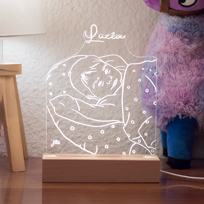 Lámpara ilustrada LED Personalizada