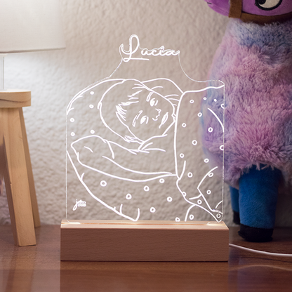 Lámpara ilustrada LED Personalizada