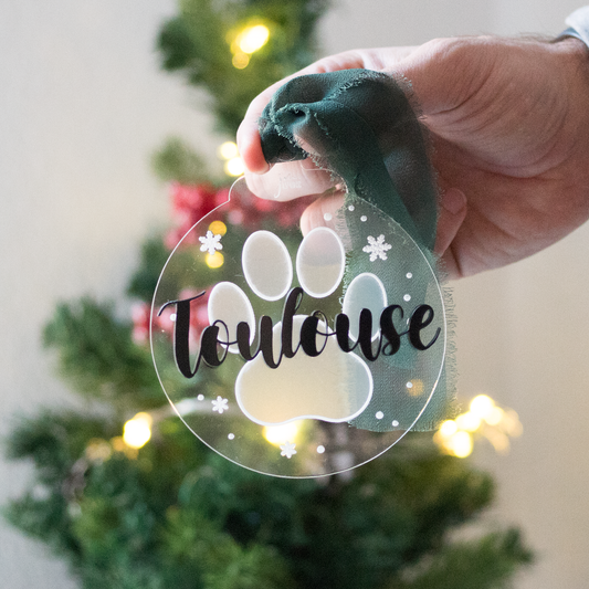 Bola de Navidad Personalizada para tu Mascota con Nombre