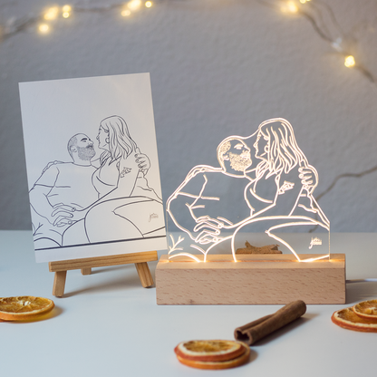 Lámpara ilustrada LED Personalizada